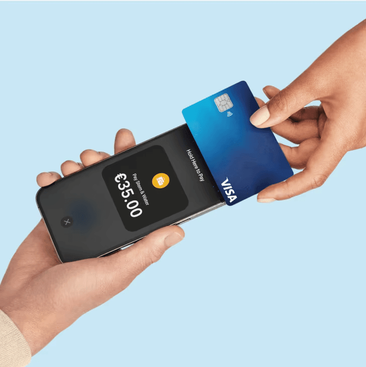 Take contactless payments with just your&nbsp;iPhone or Android phone.
